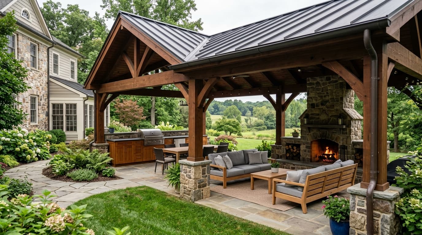Covered Patio Structures — JHL Pergolas Chester County PA